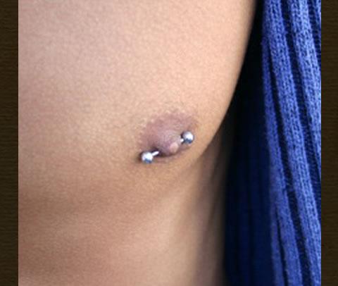 Liquid Courage Piercing Gallery: Nipple Piercing