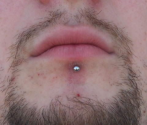 Liquid Courage Piercing Gallery: Labret Piercing