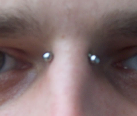 Liquid Courage Piercing Gallery: Bridge Piercing